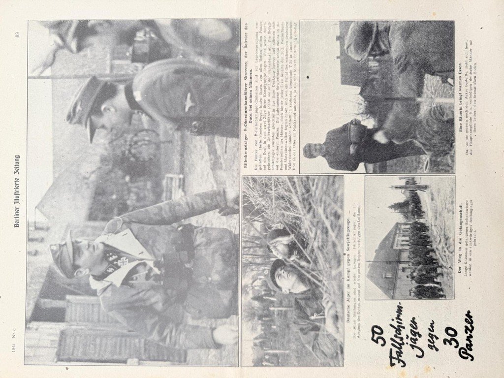 Original WWII German Berliner Illustrierte Zeitung – Scharfschütze – Otto Skorzeny – Breslau 1945 — image 6
