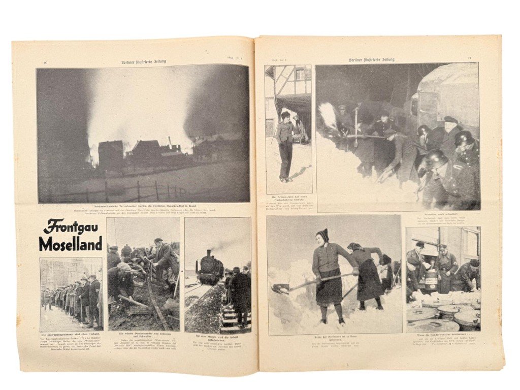 Original WWII German Berliner Illustrierte Zeitung – Scharfschütze – Otto Skorzeny – Breslau 1945 — image 7