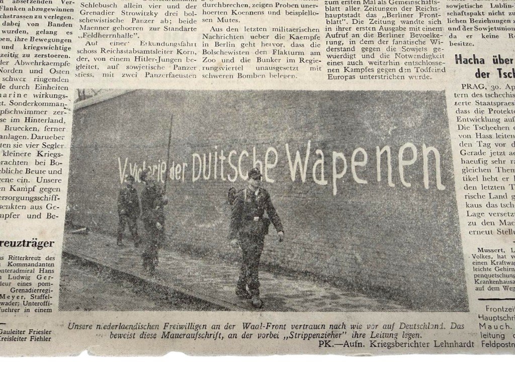 Original WWII German newspaper 'Wacht im Westen' May 1, 1945 — image 5