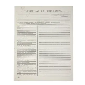 Original WWII Dutch Agrarisch Front employment document