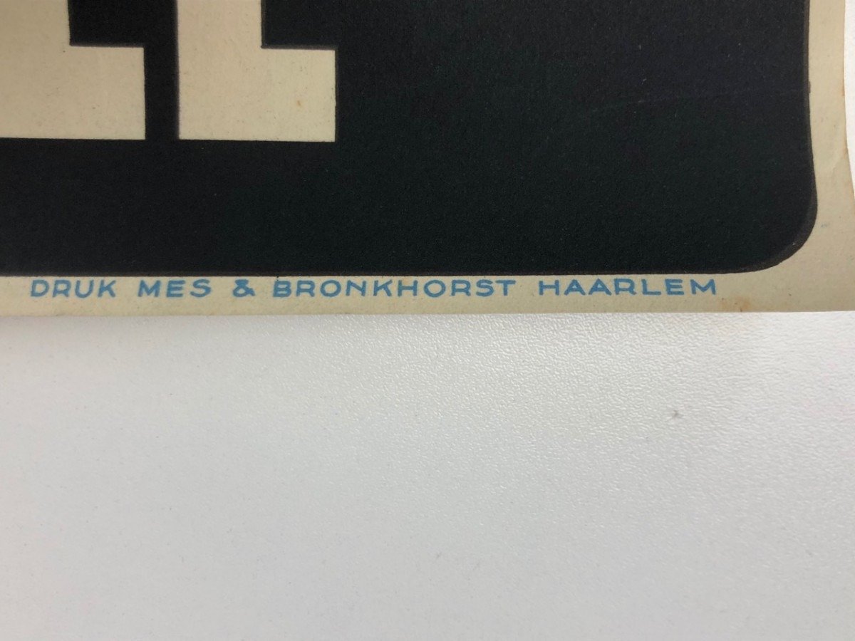 Original WWII Dutch NSB recruiting poster 'Hou-Zee' — image 4