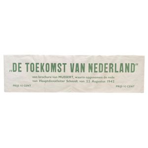 Original WWII Dutch NSB poster 'De toekomst van Nederland'