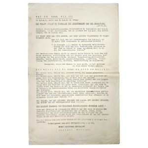 Original WWII Dutch NSB elections flyer