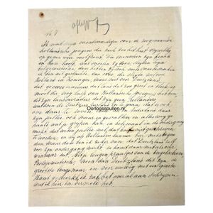 Original WWII Dutch anonymous handwritten letter against Dutch Waffen-SS volunteers