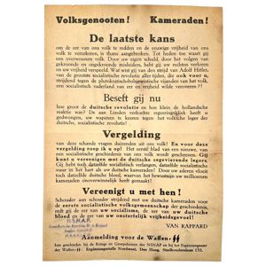 Original WWII Dutch Waffen-SS/NSNAP volunteer poster Haarlem