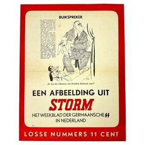 Original WWII Dutch SS poster – Storm het weekblad der …