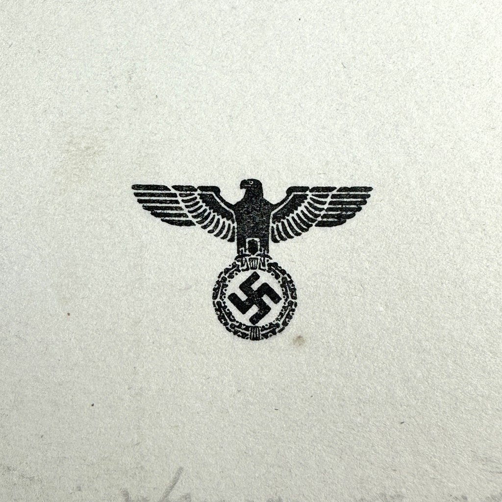 Original WWII Dutch NSB invitation from propaganda leader Ernst Voorhoeve — image 2
