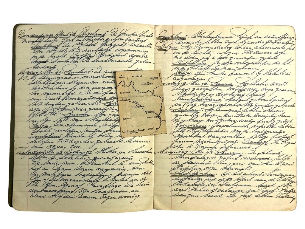 Original WWII Dutch handwritten notebooks from the town of Baarn — image 10