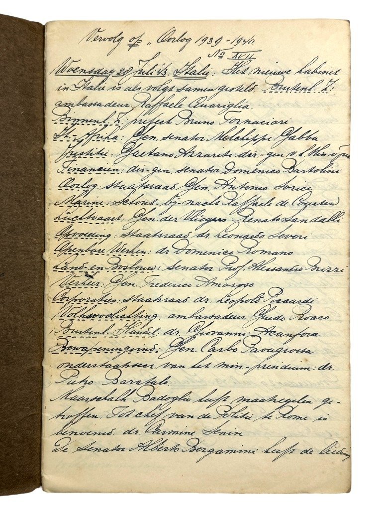 Original WWII Dutch handwritten notebooks from the town of Baarn — image 14