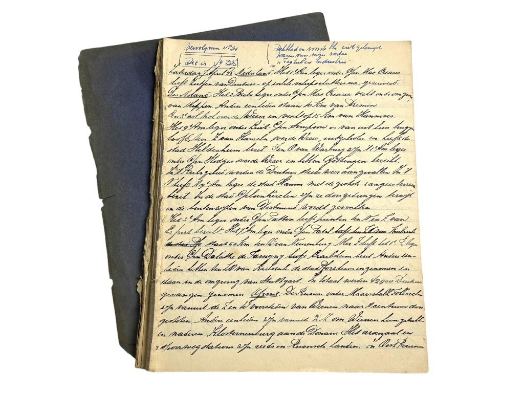 Original WWII Dutch handwritten notebooks from the town of Baarn — image 22