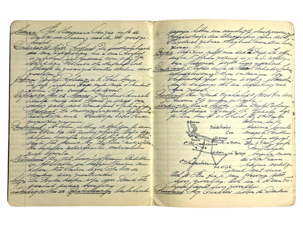 Original WWII Dutch handwritten notebooks from the town of Baarn — image 8