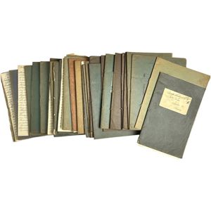 Original WWII Dutch handwritten notebooks from the town of Baarn