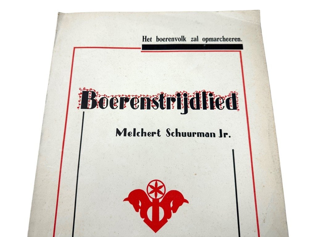 Original WWII Dutch NSB sheet music 'Boerenstrijdlied' by Melchert Schuurman — image 2