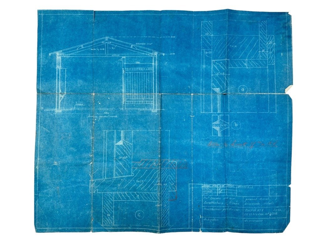 Original 1940 Dutch army blueprints for a barracks camp in Heeze — image 13