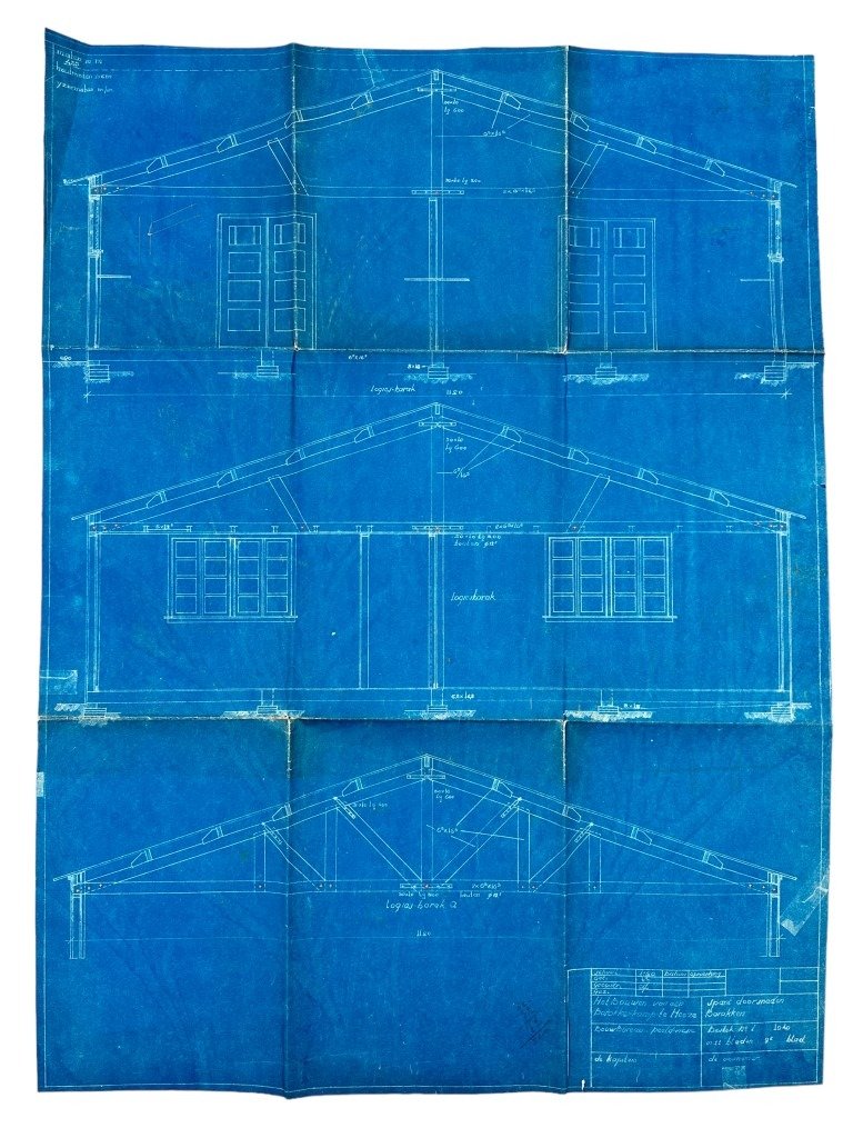 Original 1940 Dutch army blueprints for a barracks camp in Heeze — image 6