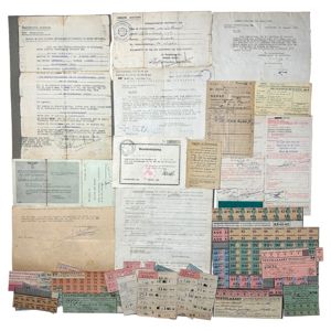 Original WWII Dutch document grouping of a prison guard from …
