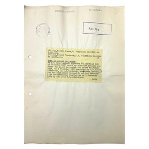 Original WWII Dutch NSB document regarding a resistance action in …