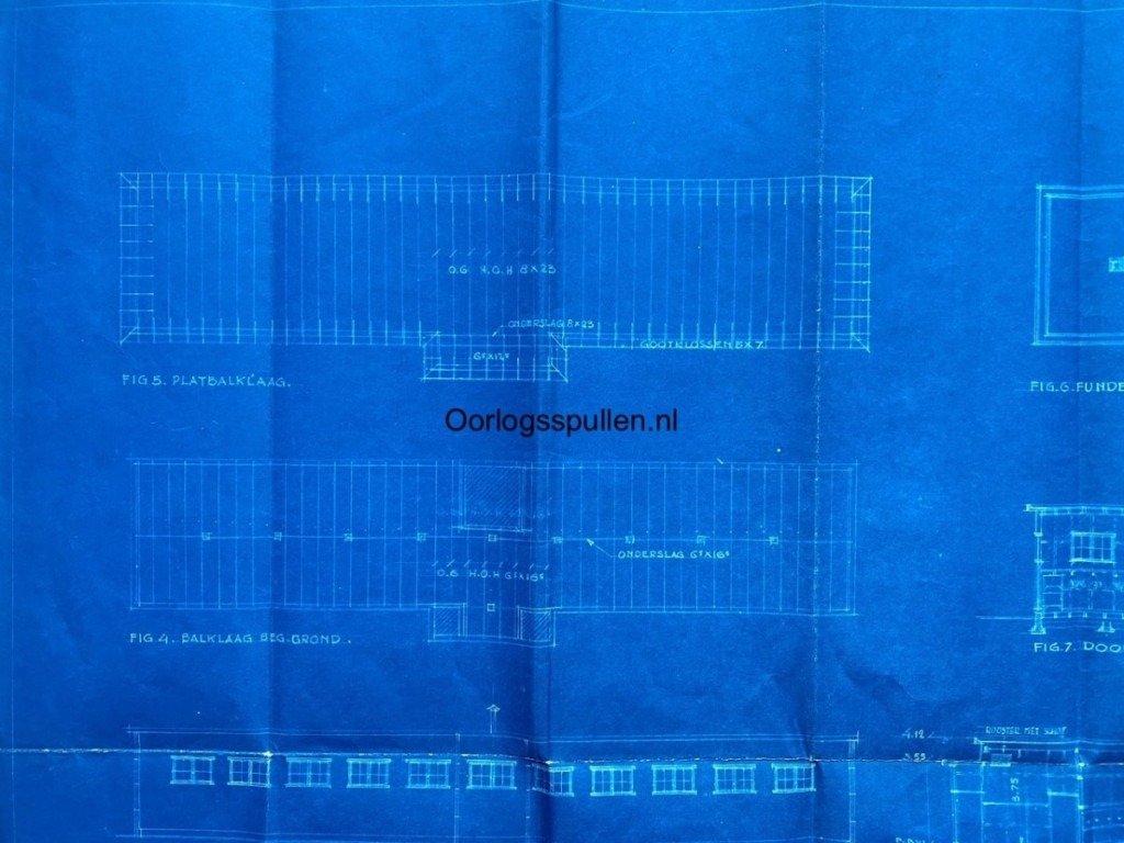 Original Pre 1940 Dutch army building plans for barracks at IJmuiden — image 12