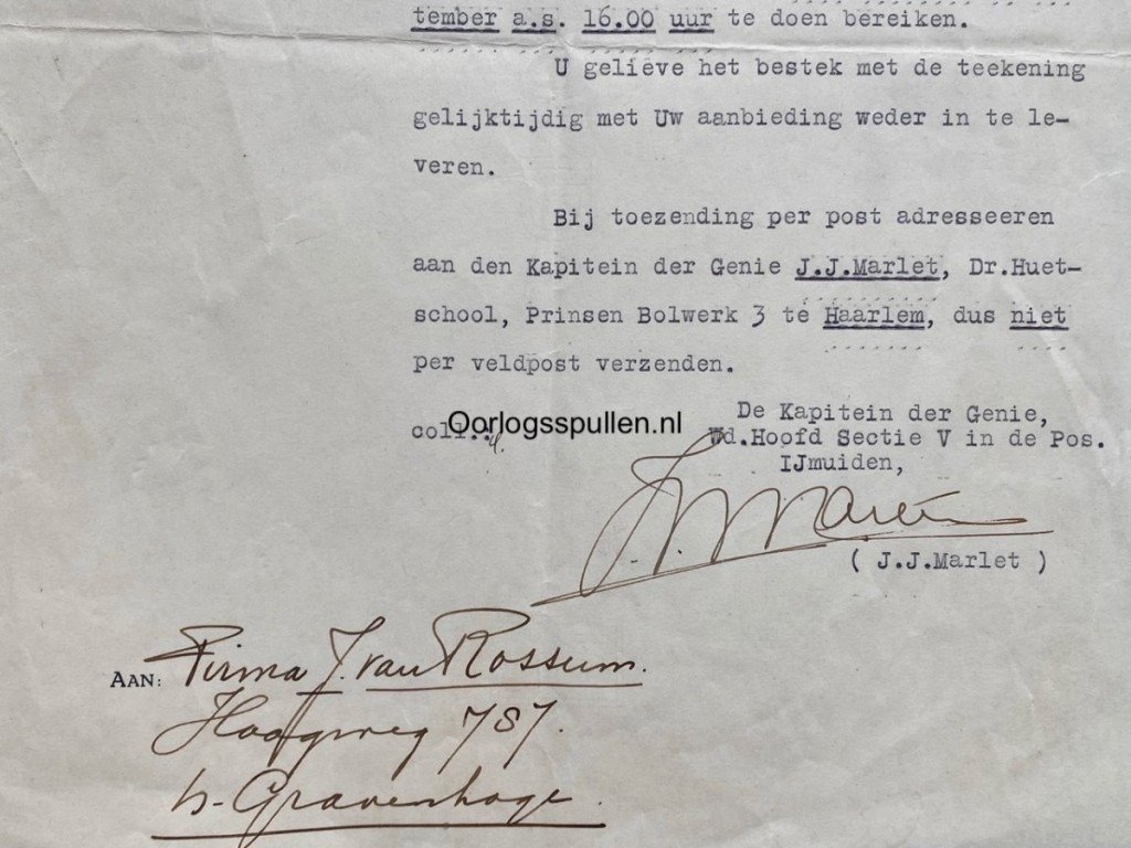 Original Pre 1940 Dutch army building plans for barracks at IJmuiden — image 15