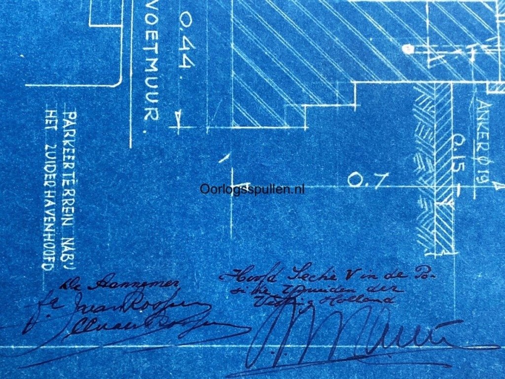Original Pre 1940 Dutch army building plans for barracks at IJmuiden — image 9