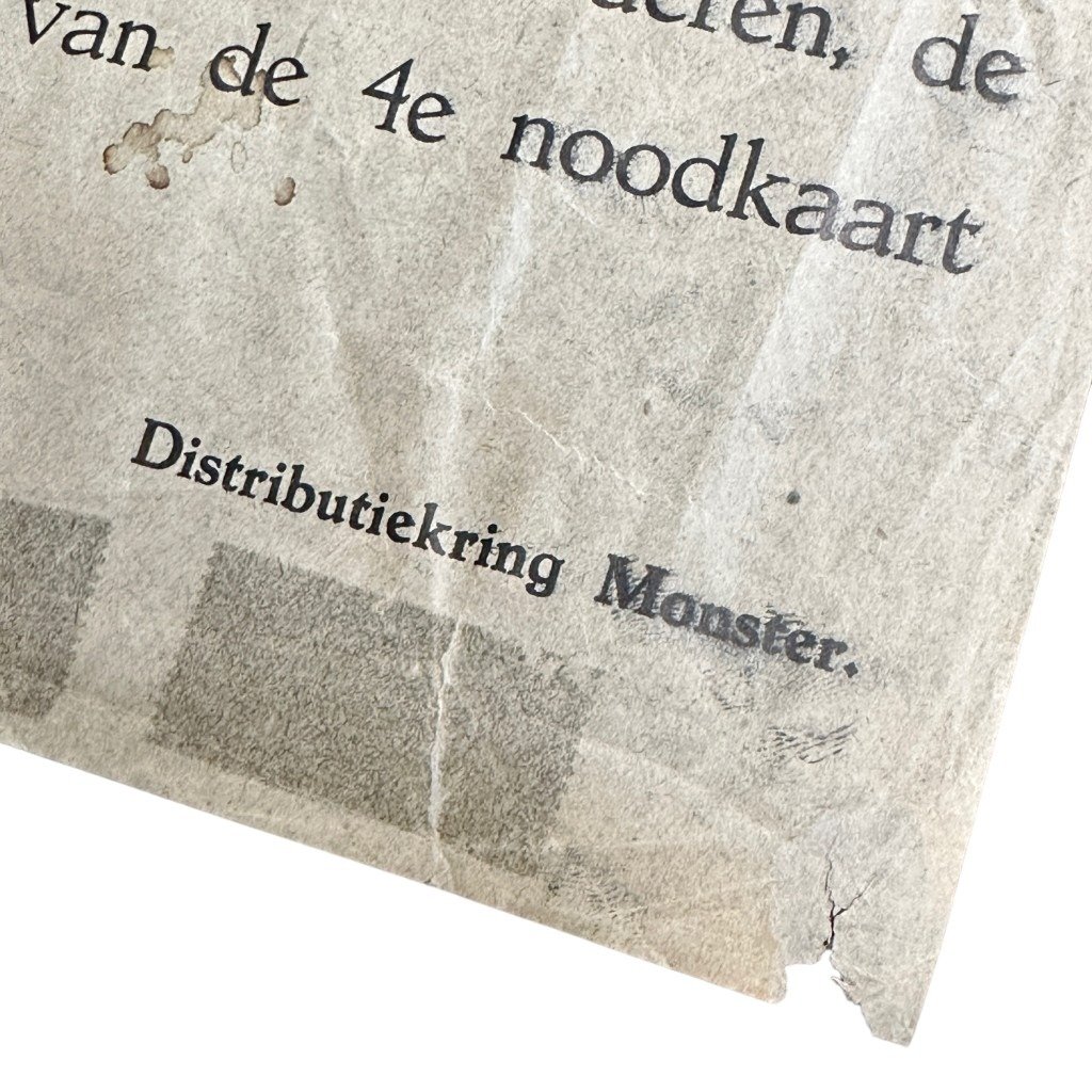 Original WWII Dutch food drops poster for the town of Monster — image 2