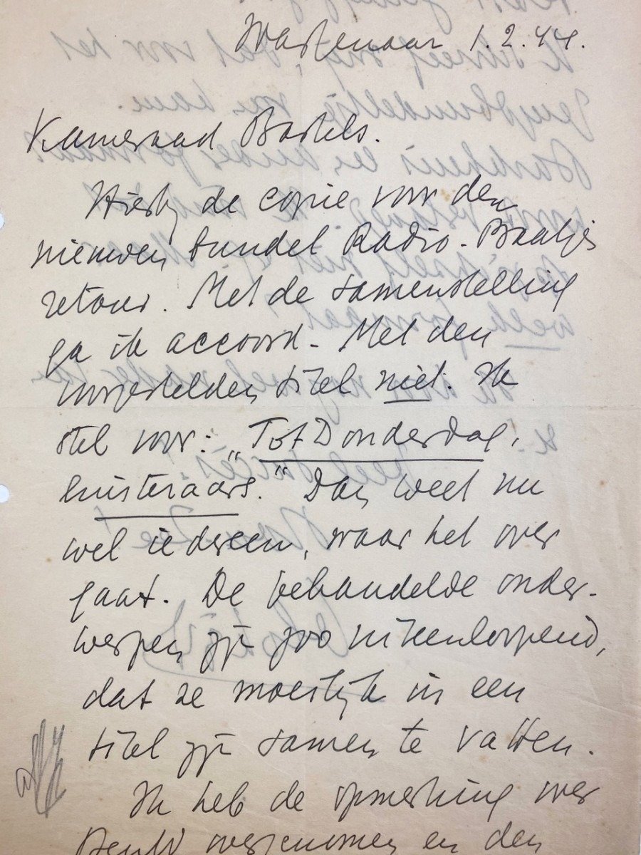 Original WWII Dutch NSB handwritten Max Blokzijl letter — image 3