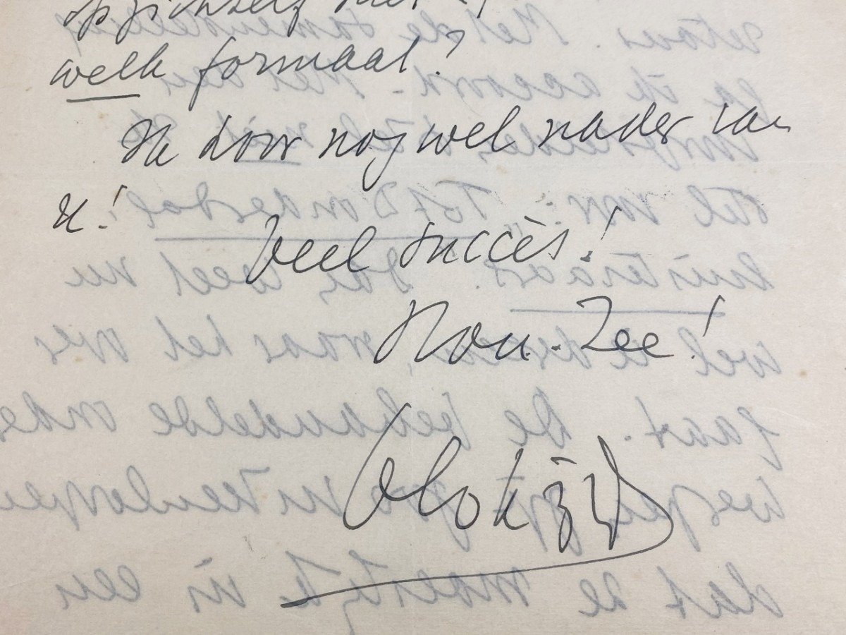 Original WWII Dutch NSB handwritten Max Blokzijl letter — image 4