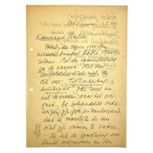 Original WWII Dutch NSB handwritten Max Blokzijl letter