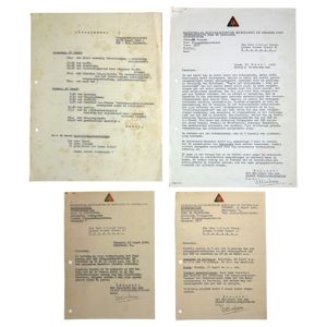 Original WWII Dutch NSB documents set regarding a NSB/NAF event …