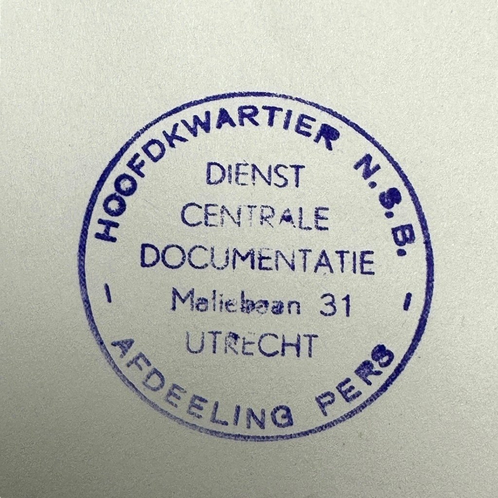 Original WWII Dutch NSB document regarding a resistance action in Loenen aan de Vecht / Hoorn — image 3