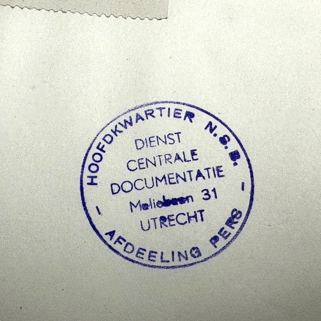 Original WWII Dutch NSB document regarding a resistance action in Gramsbergen (Overijssel) — image 3