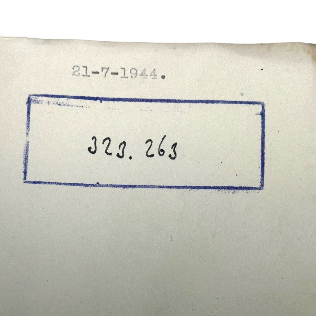 Original WWII Dutch NSB document regarding a resistance action in Gramsbergen (Overijssel) — image 4