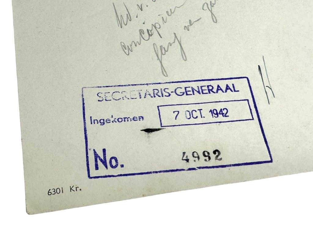 Original WWII Dutch NSB two documents from the Kringleider of Twente — image 13