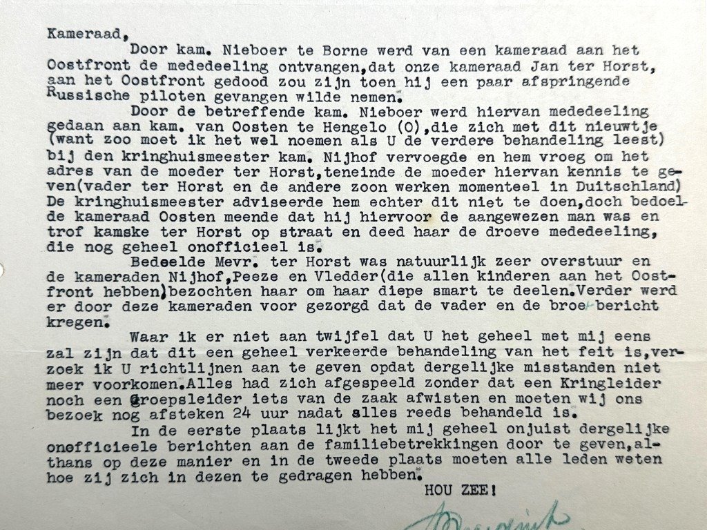 Original WWII Dutch NSB two documents from the Kringleider of Twente — image 6