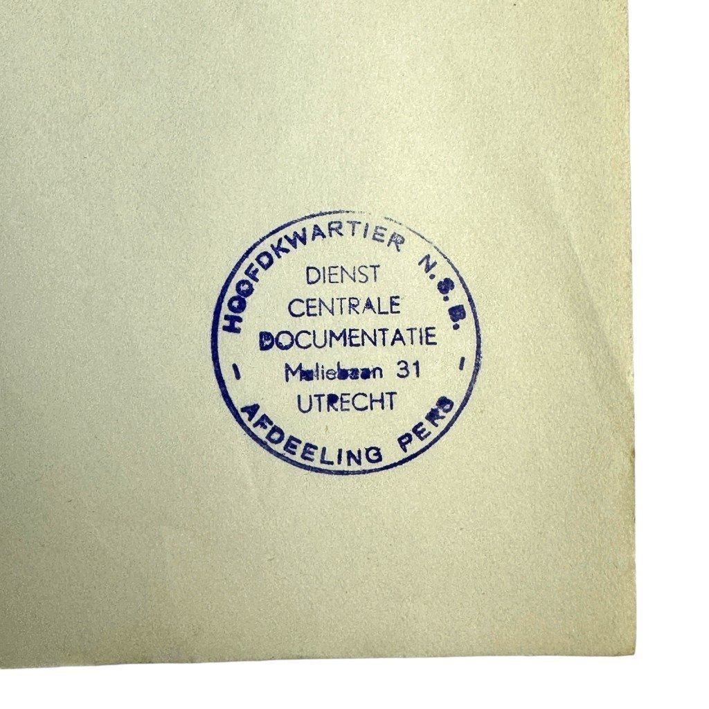 Original WWII Dutch NSB document regarding a resistance action in Hagestein (Utrecht) — image 3