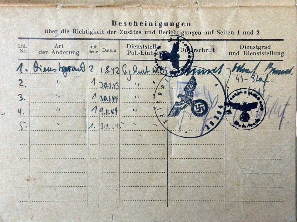 Original WWII Dutch Waffen-SS officers soldbuch — image 12