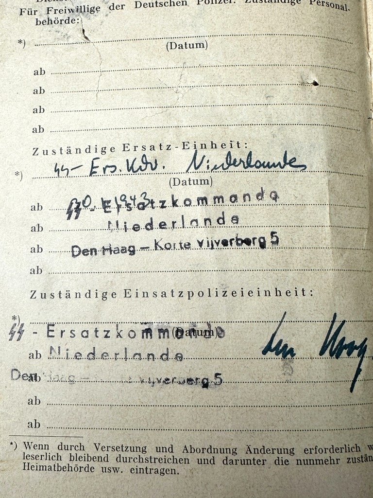 Original WWII Dutch Waffen-SS officers soldbuch — image 14