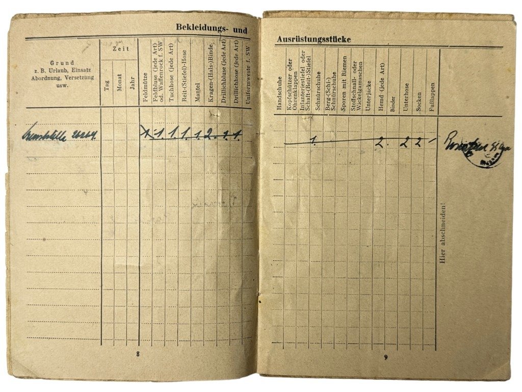 Original WWII Dutch Waffen-SS officers soldbuch — image 17