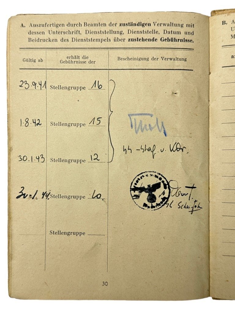 Original WWII Dutch Waffen-SS officers soldbuch — image 23