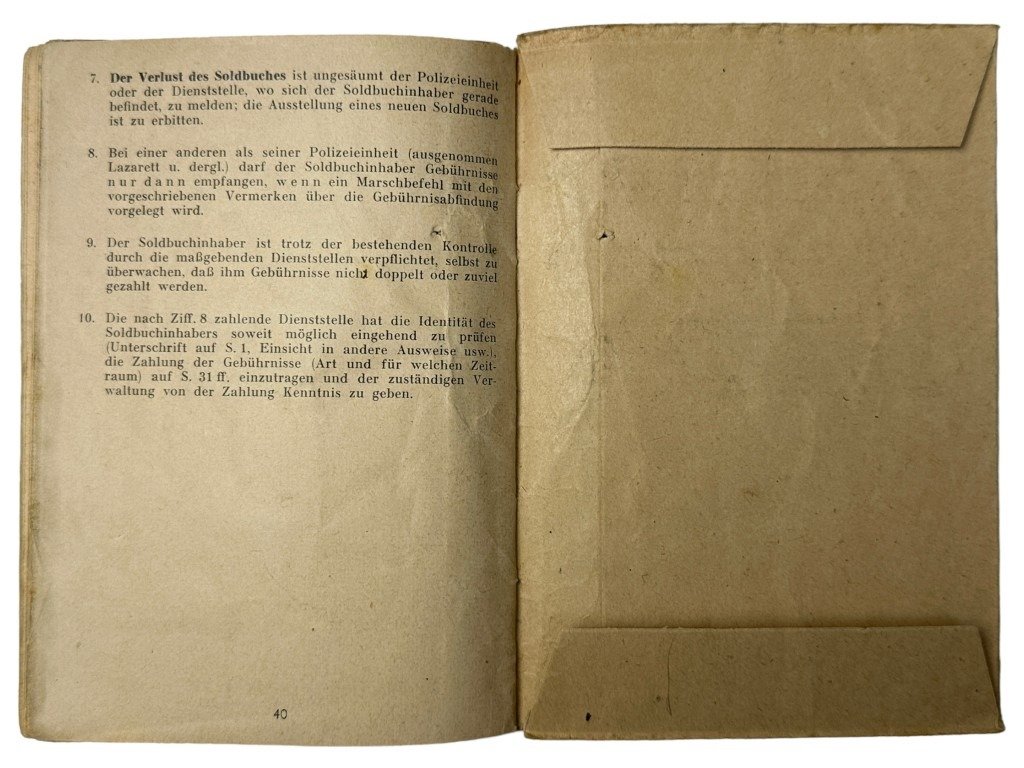 Original WWII Dutch Waffen-SS officers soldbuch — image 26
