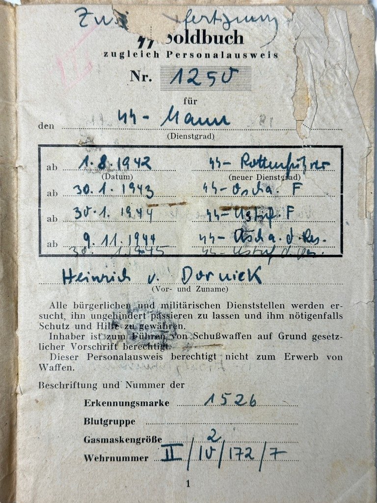 Original WWII Dutch Waffen-SS officers soldbuch — image 8