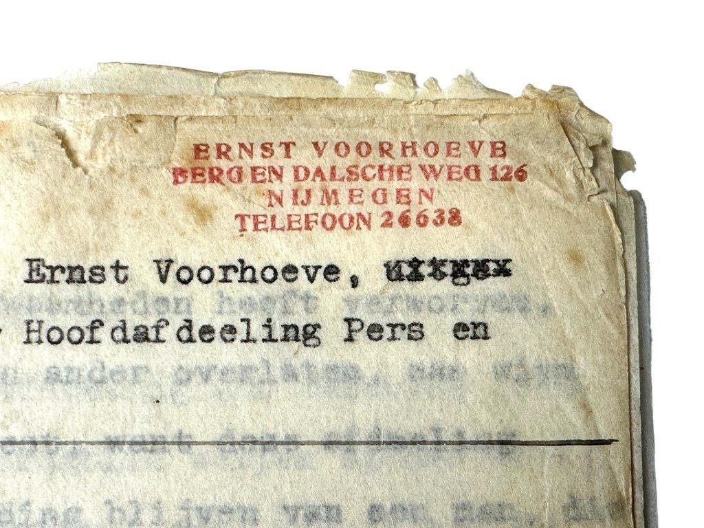 Original WWII Dutch NSB speech of Ernst Voerhoeve – Berg en Dal near Nijmegen — image 3