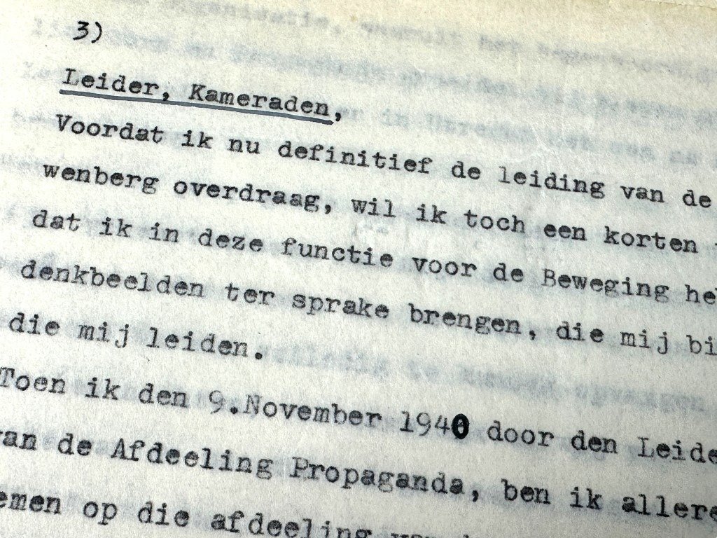 Original WWII Dutch NSB speech of Ernst Voerhoeve – Berg en Dal near Nijmegen — image 5