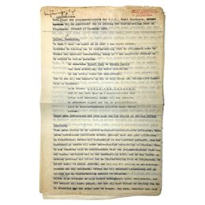 Original WWII Dutch NSB speech of Ernst Voerhoeve – Berg …