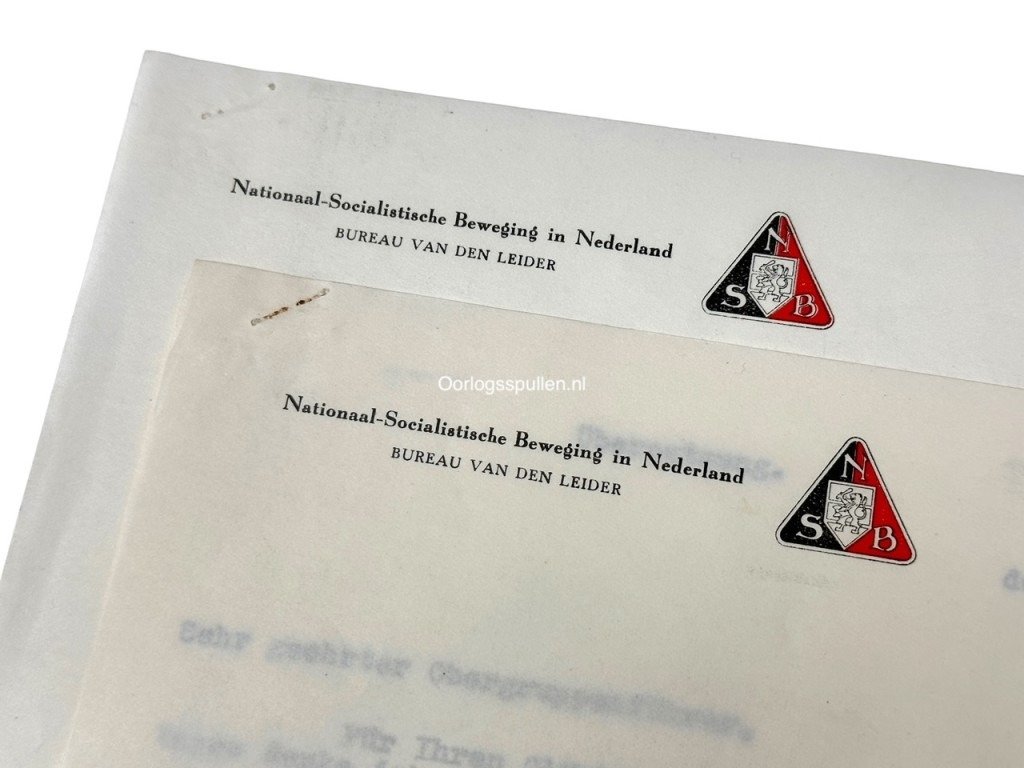 Original WWII Dutch NSB letters from Anton Mussert to SS-Obergruppenführer Von Bayer-Ehrenberg — image 4