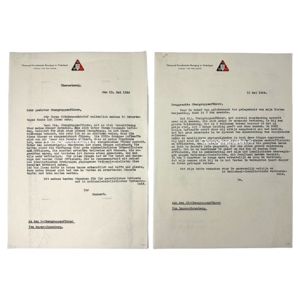 Original WWII Dutch NSB letters from Anton Mussert to SS-Obergruppenführer …