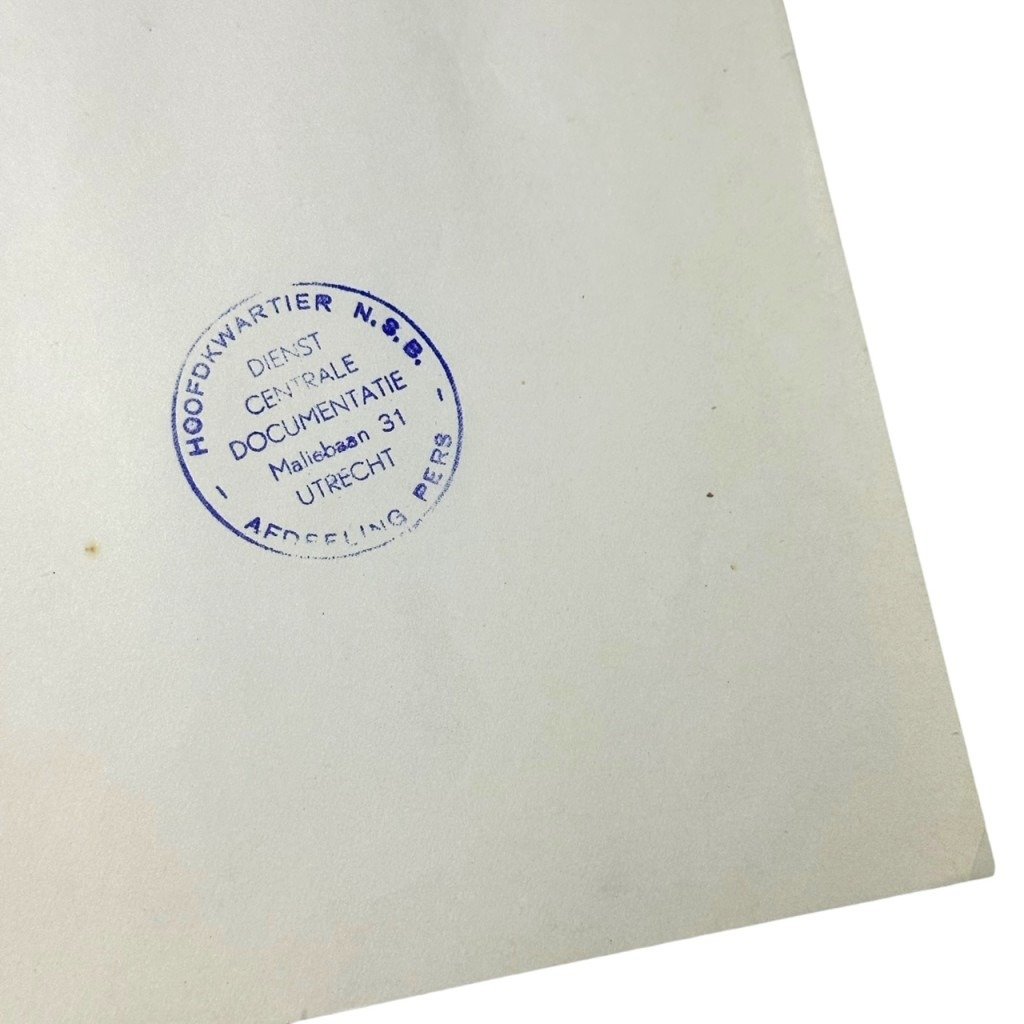Original WWII Dutch NSB document regarding a resistance action in Sint Jansklooster (Overijssel) — image 3