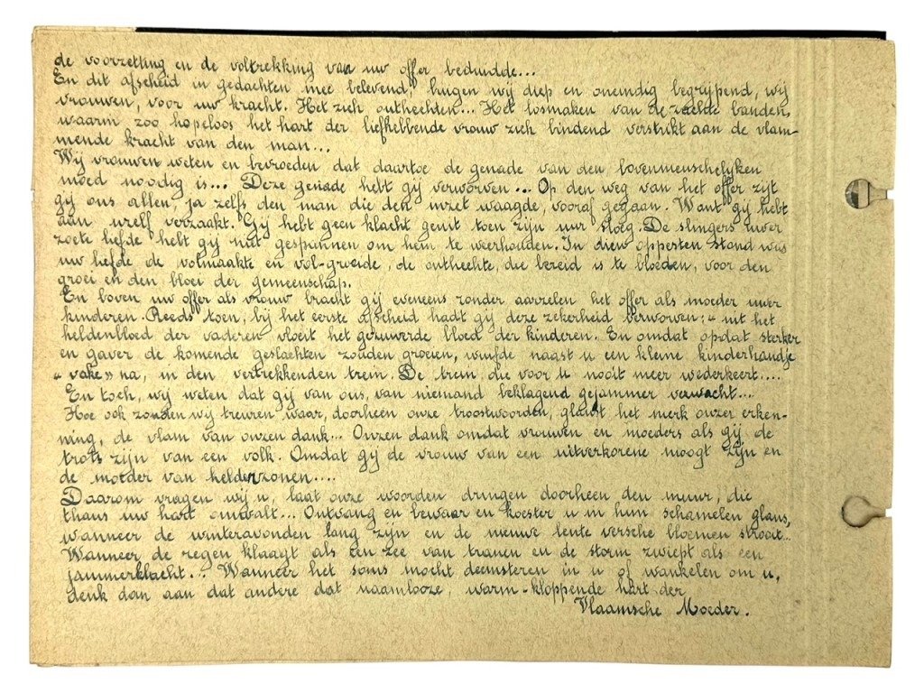 Original WWII Flemish DMS collaboration self-made album regarding the death of Reimond Tollenaere — image 13