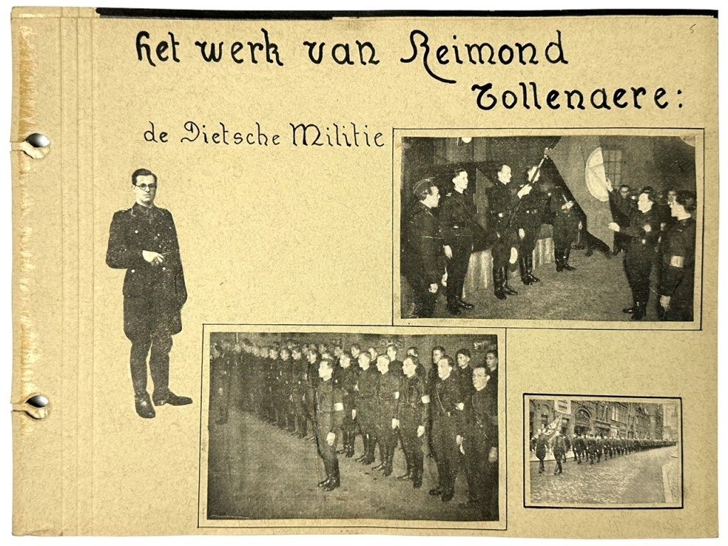 Original WWII Flemish DMS collaboration self-made album regarding the death of Reimond Tollenaere — image 14