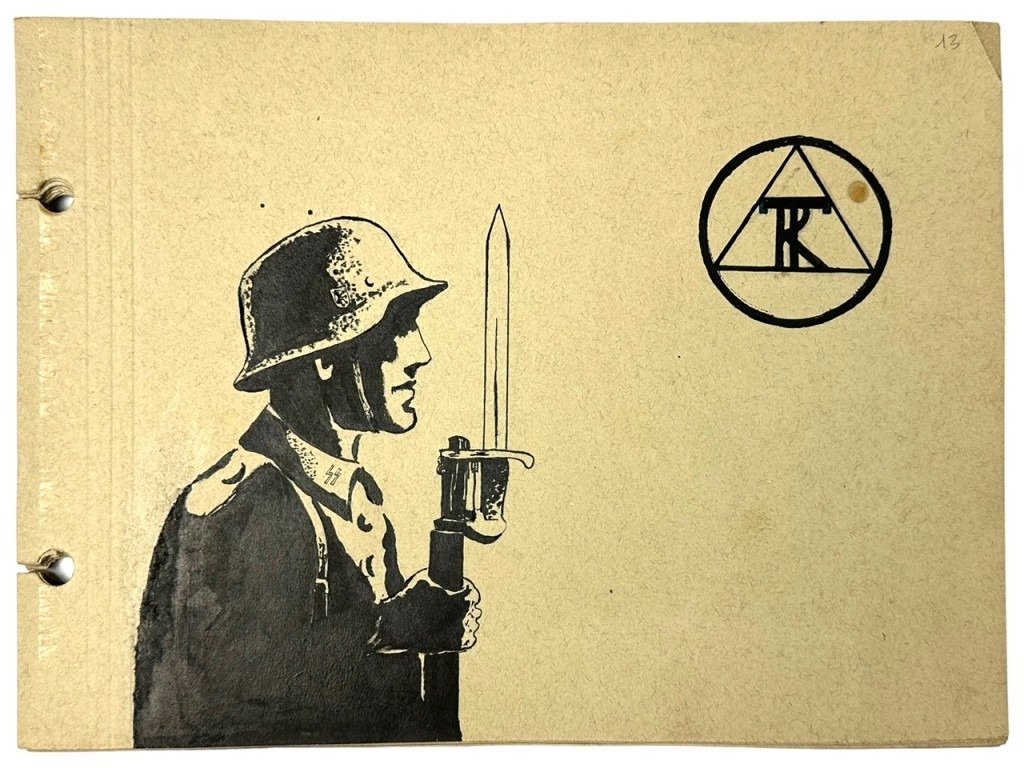 Original WWII Flemish DMS collaboration self-made album regarding the death of Reimond Tollenaere — image 2